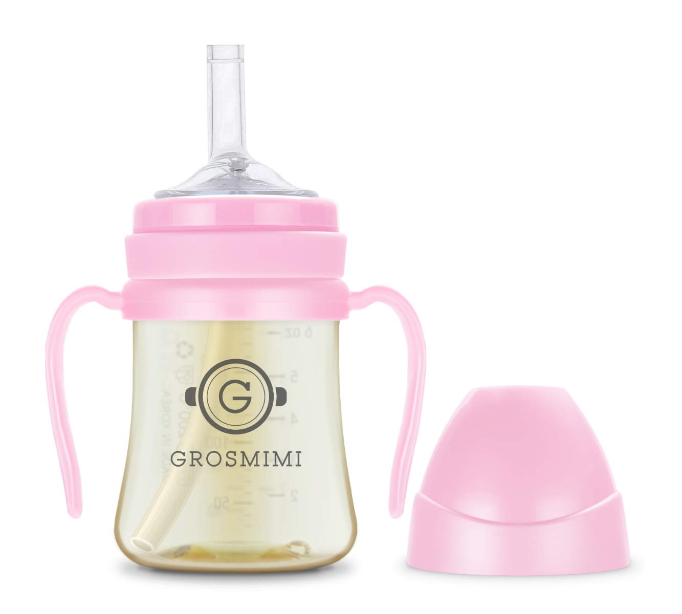 Grosmimi PPSU 200ML Straw Cup, Sippy Cup for Baby and Toddlers